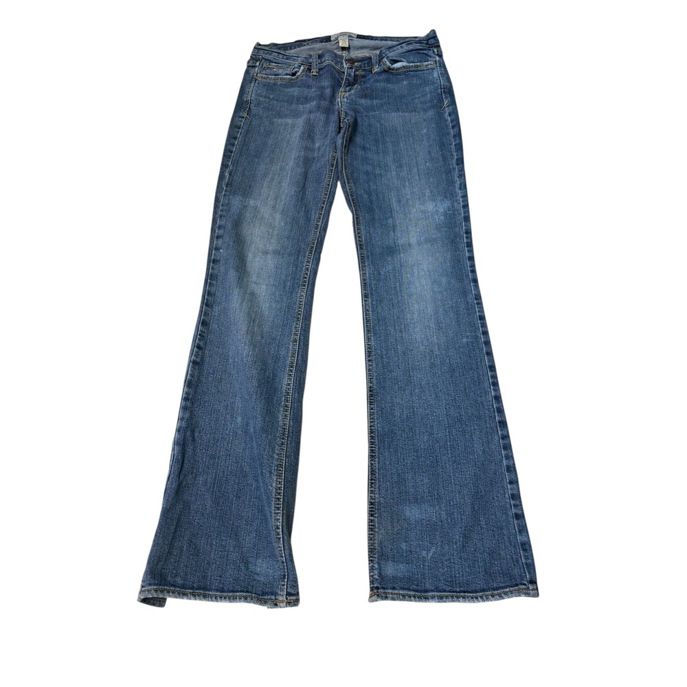 Vintage Abercrombie & Fitch Womens Flare Jeans Medium Wash Low Rise 4 W30 L32